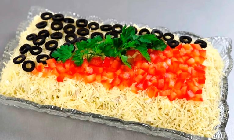 Яркий салат «ЭГОИСТ». Оригинальный и очень ВКУСНЫЙ: такого в соцсетях ещё не было