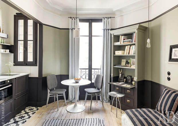 Квартира в Париже, дизайнер Марианна Эвенну. Нажмите на фото, чтобы посмотреть все интерьеры квартиры.