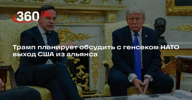 Белый дом: Трамп обсудит с Рютте возможный выход США из НАТО из-за Ирана