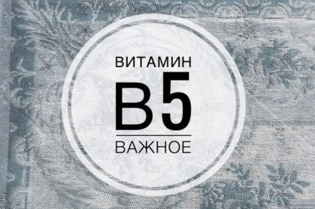 Про витамин В5, которого не хватает нам всем