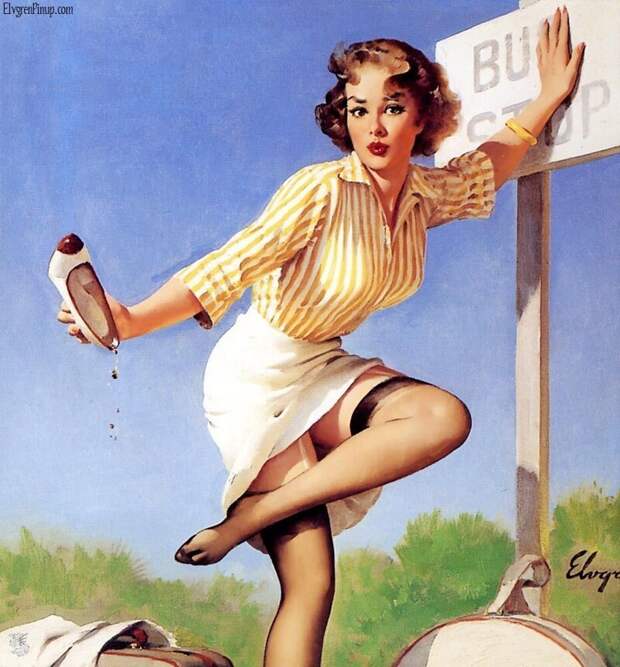 Pin-up — художник Джил Элвгрен