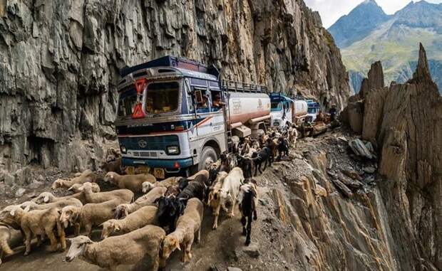 8. Опаснейшая дорога Zojila Pass, Индия железная дорога, интересно, непроходимые места, опасные дороги, тоннель, фото