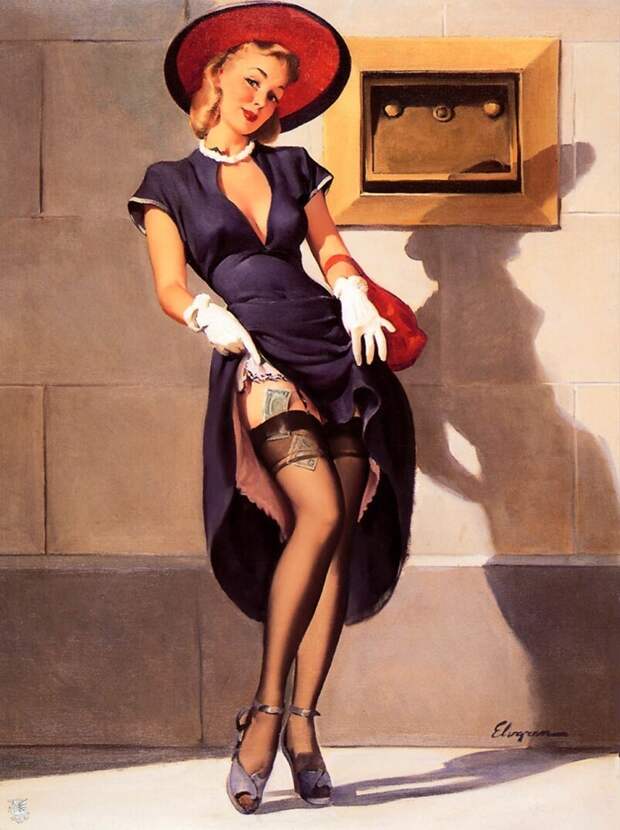 Pin-up — художник Джил Элвгрен