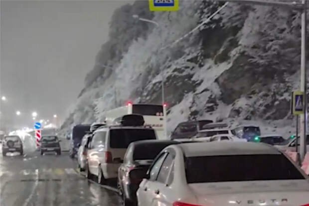 Десятки российских туристов застряли на границе с Грузией