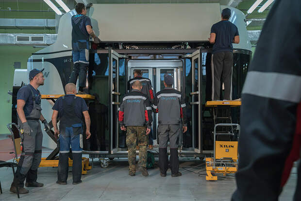 Фото юнибуса перед отправкой на приёмочные испытания