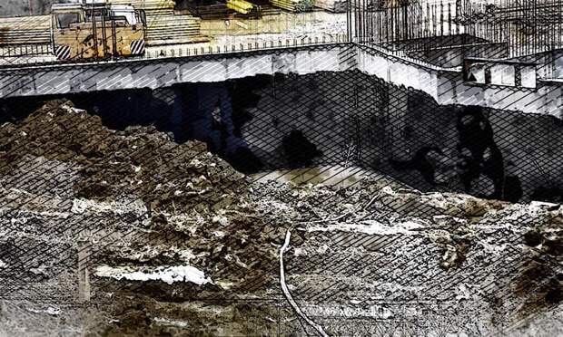 Под будущей школой на Родзевича-Белевича в Орле размывается грунт