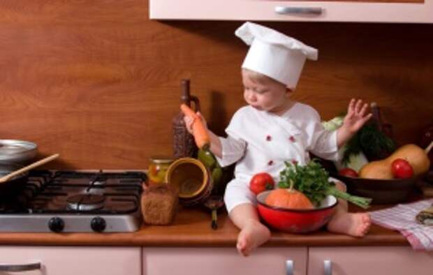 child-cook-kitchen-stove