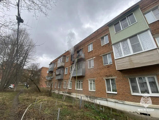 Во время пожара в Алексине из жилого дома эвакуировали трех человек