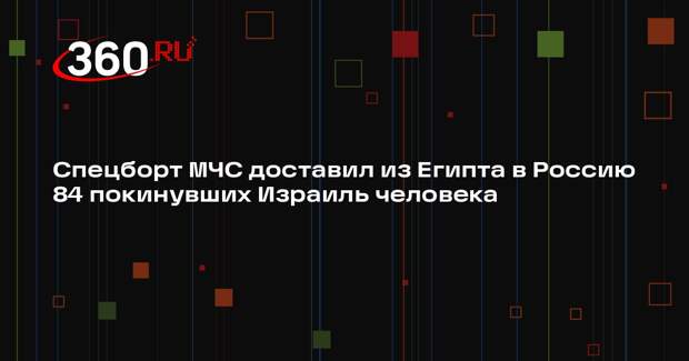 Спецборт МЧС доставил из Египта в Россию 84 покинувших Израиль человека