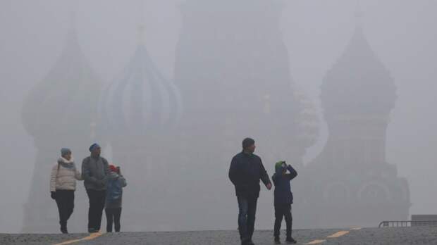 Туман с видимостью 500 м накрыл Москву на фоне потепления