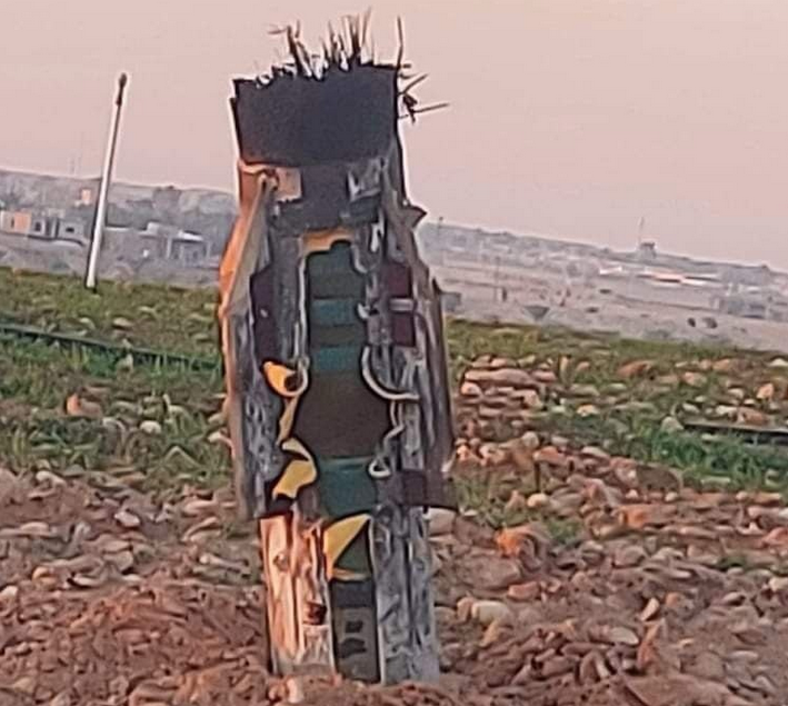 Остатки ракеты РАС-3 комплекса "Пэтриот", не сумевшей остановить атаку иракских шиитских партизан в январе 2024 года. Фото Кудс.