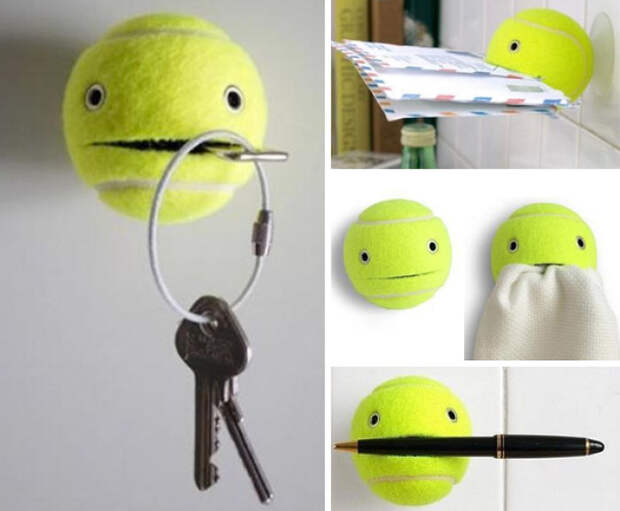 You Can Use A Tennis Ball As An Item Holder