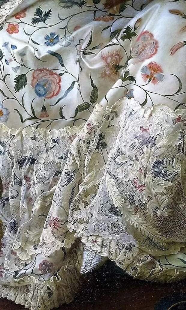 Мадам де Помпадур в своей тамбурной раме’ Франсуа-Юбера Друэ, 1763-1764