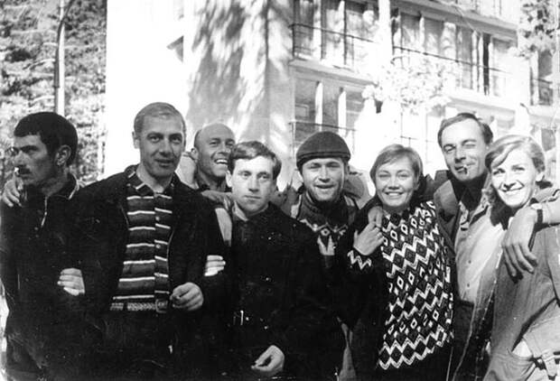 Съёмочная группа фильма "Вертикаль". Одесса, июль 1966 года В. Высоцкий, Люди 20 века, редкие фотографии