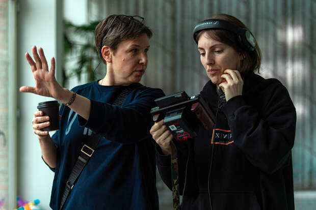 На съёмках фильма «Фейерверки днём»