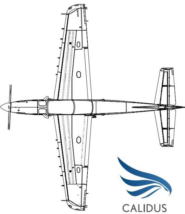 Перспективный турбовинтовой штурмовик Calidus B-350