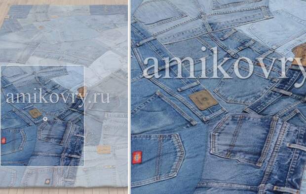 Ковры из старых джинсов Jeans Pocket Rug AMIKOVRY (подборка)