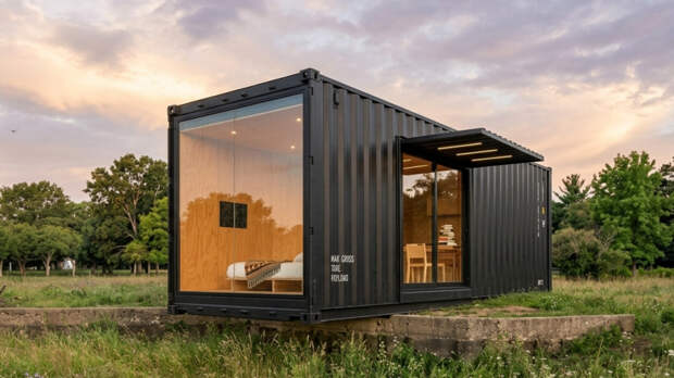 Дом из морских контейнеров за 1 млн рублей: как выглядит и можно ли в нем жить