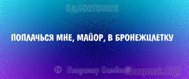 Одностишия, подтверждающие, что краткость – сестра таланта