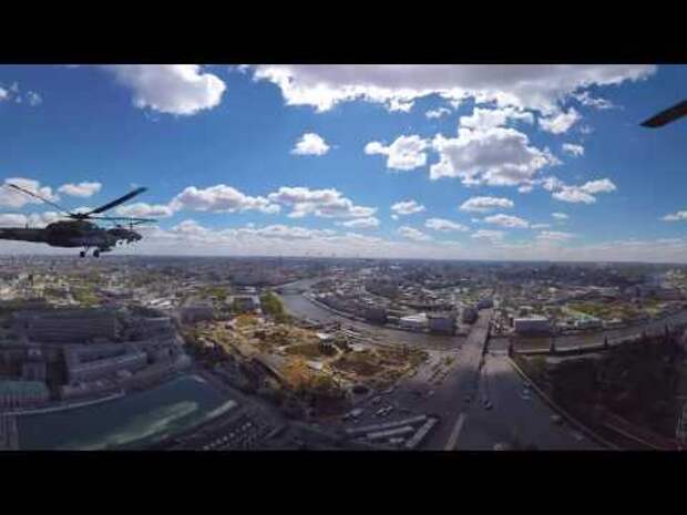 Видео репетиции парада Победы на Красной площади в формате 360 градусов