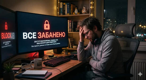 Нейросеть Claude начала массово банить русских пользователей и удалять их данные