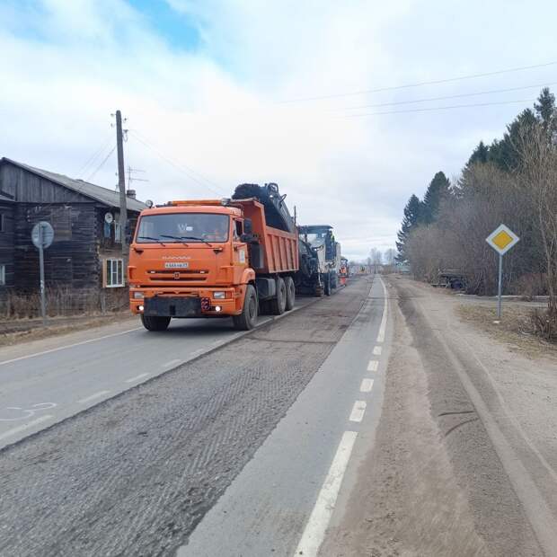 В Архангельской области проходит масштабный ремонт дорог