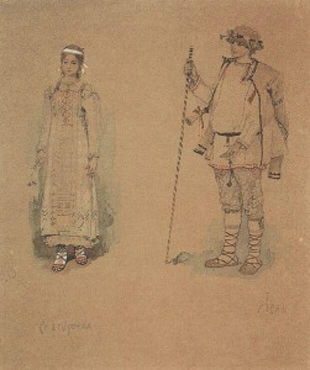 Виктор Васнецов. Снегурочка и Лель. 1886