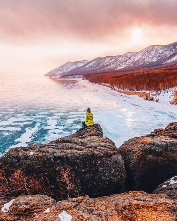 Замерзший Байкал. Фантастика байкал, зима, красота, лед, прогулка, россия