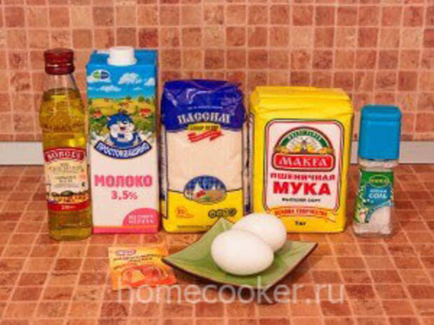 Ingredienty dlya blinov 300x225 Блины на молоке