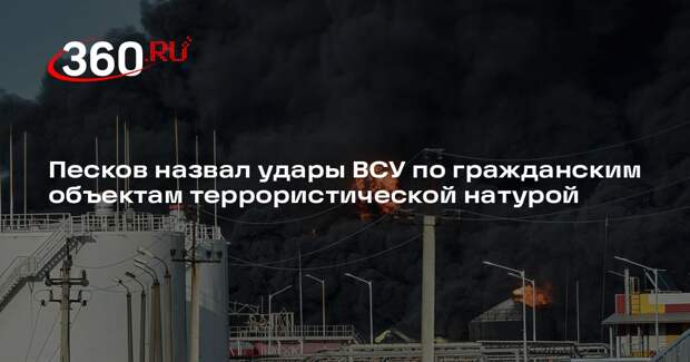 Песков назвал удары ВСУ по гражданским объектам террористической натурой