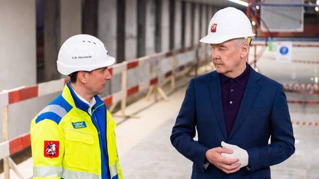 Собянин осмотрел строящуюся станцию «Текстильщики» БКЛ