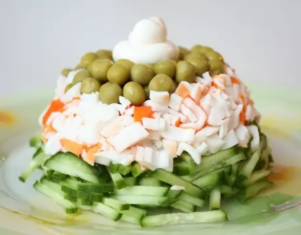 рецепты с зеленым консервированным горошком салатов | Дзен