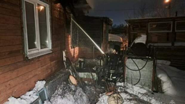 Место пожара / Фото: ГУ МЧС России по Алтайскому краю