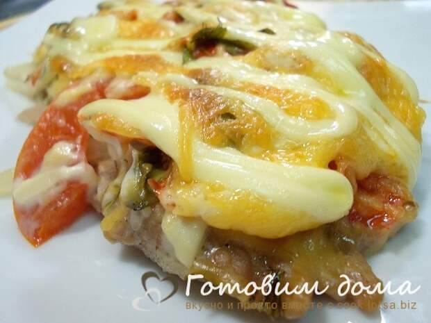 Мясо по-французски с грибами Мясо по-французски с грибами