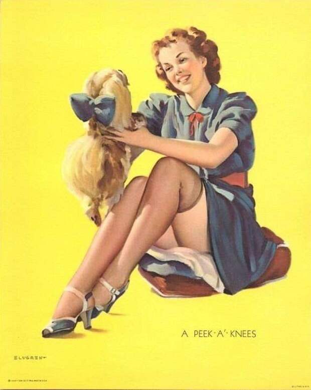 Яркие pin-up работы от художника Джила Элвгрена