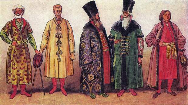 Картинки по запросу одежда крестьян 17 века в россии
