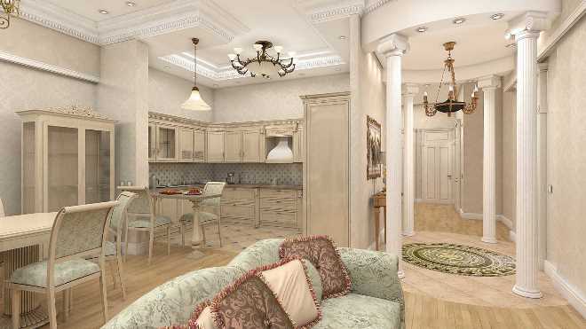 Колонны в интерьере: виды, материалы, дизайн (30 фото)