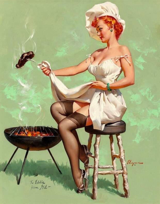 Pin-up — художник Джил Элвгрен