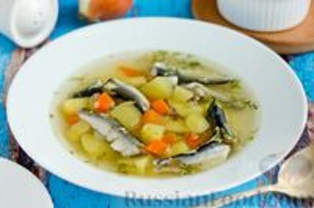 Фото к рецепту: Суп с салакой и картофелем