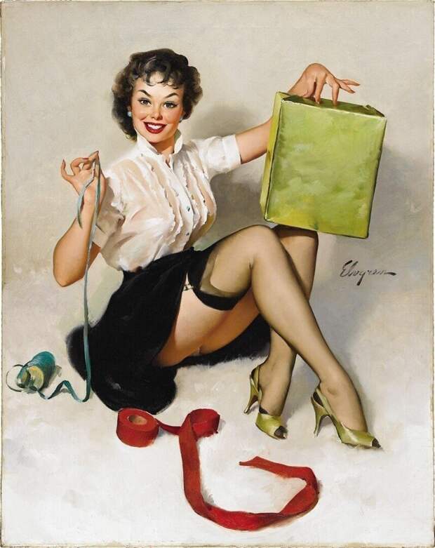 Яркие pin-up работы от художника Джила Элвгрена
