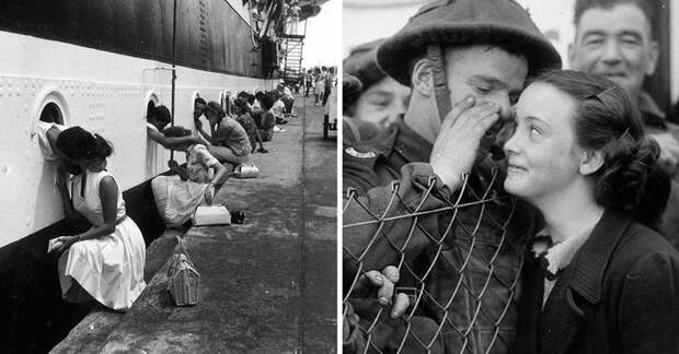 20 фотографий, наполненных любовью во время войны (21 фото)