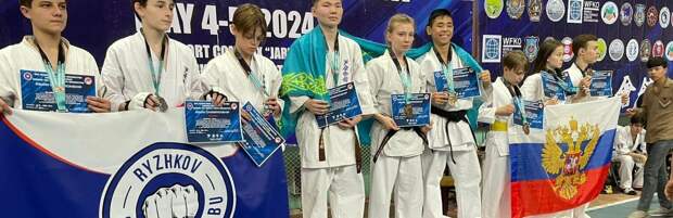 Спортсмены из Мангистау завоевали 5 золотых медалей на чемпионате Азии по ашихара каратэ