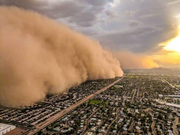 Джейсон Фергюсон, фотограф из Аризоны, сделал потрясающие снимки песчаной бури из кабины вертолета аризона, аэросъемка, вертолет, песчаная буря, природа, стихия, фотография, фотомир