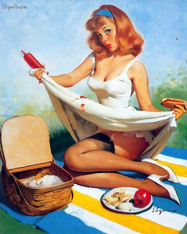 Pin-up — художник Джил Элвгрен