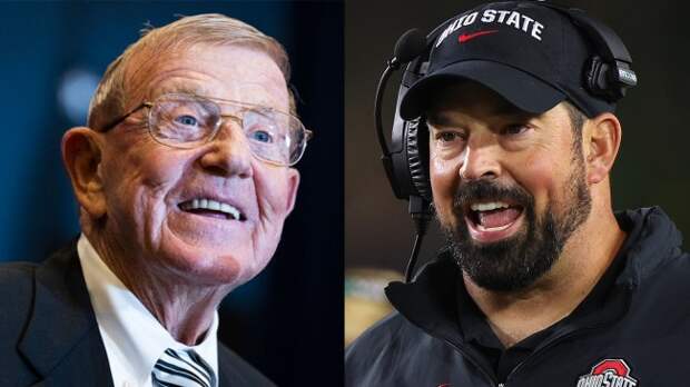 Lou Holtz and Ryan Day