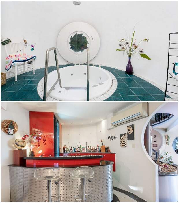 В космическом доме есть джакузи и собственный бар («Bubble House», Австралия). | Фото: newatlas.com. В космическом доме есть джакузи и собственный бар («Bubble House», Австралия). | Фото: newatlas.com.