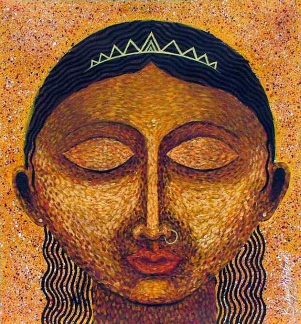Индийская художница. Kalyani Gulage