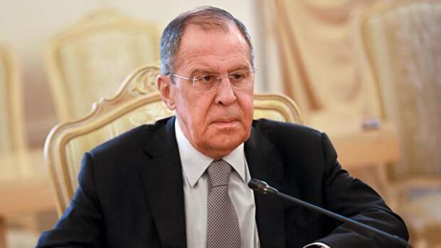 Министр иностранных дел РФ Сергей Лавров во время встречи с министром иностранных дел Республики Кот-д’Ивуар Марселем Амон-Тано