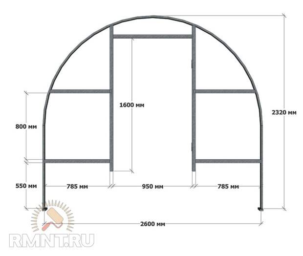 Теплица из профильной трубы и поликарбоната своими руками
