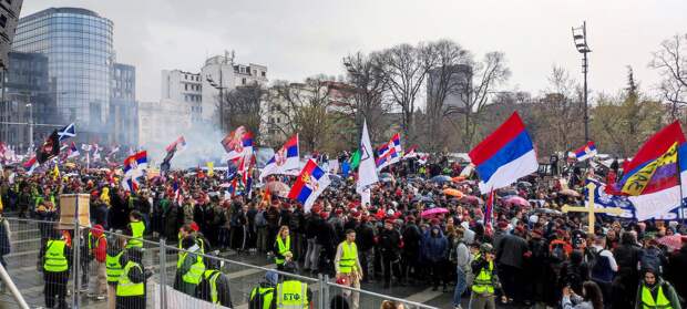 Акции протеста в Белграде